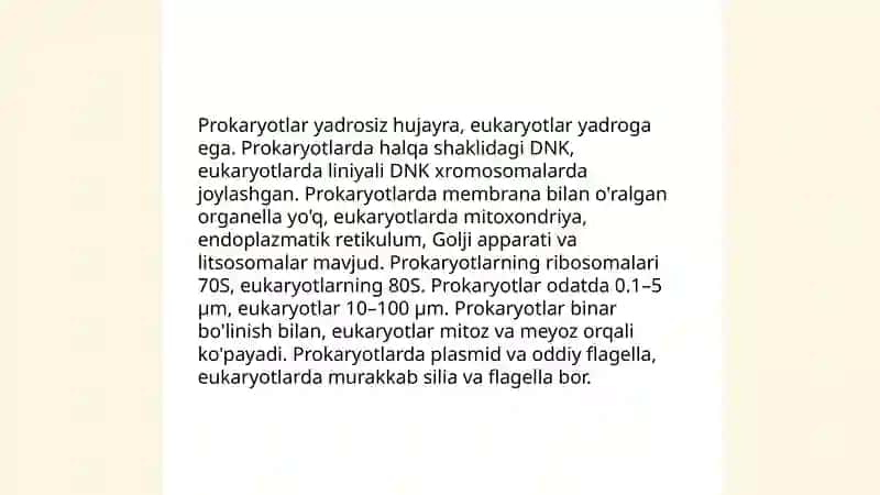 Hujayra tuzilishi va hujayra nazariyasi 4