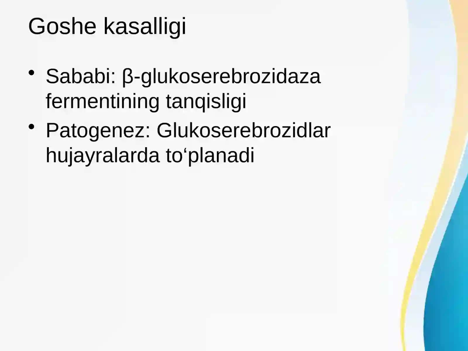 Sistemali Lipidozlar. Goshe, Tey-Saks va Nimann-Pik kasalliklari Patologik anatomiya 4