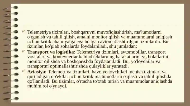 TELEMETRIYA TIZIMLARI 4