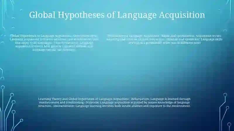 Peculiarities Of Language Acquisition 4