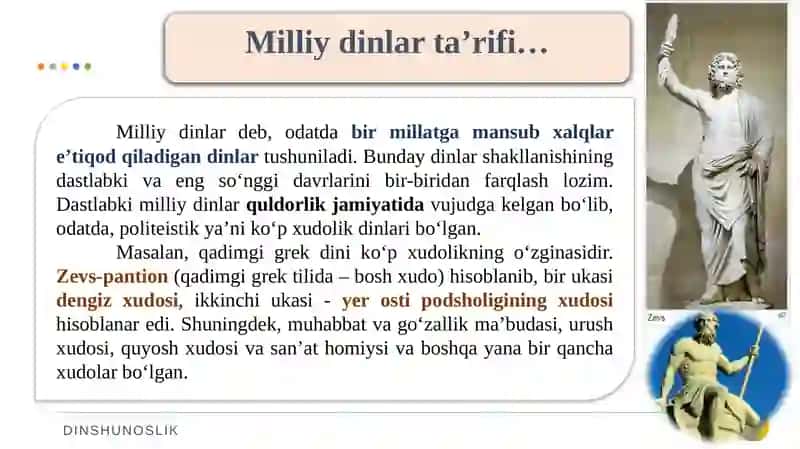 Milliy dinlar 4