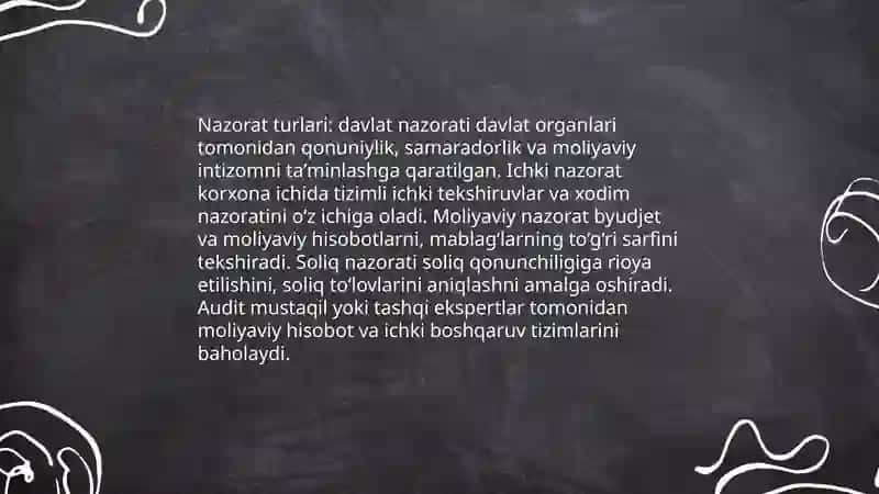 Xoʻjalik yurituvchi subʼektlar faoliyatini nazorat qilish tartibi 4