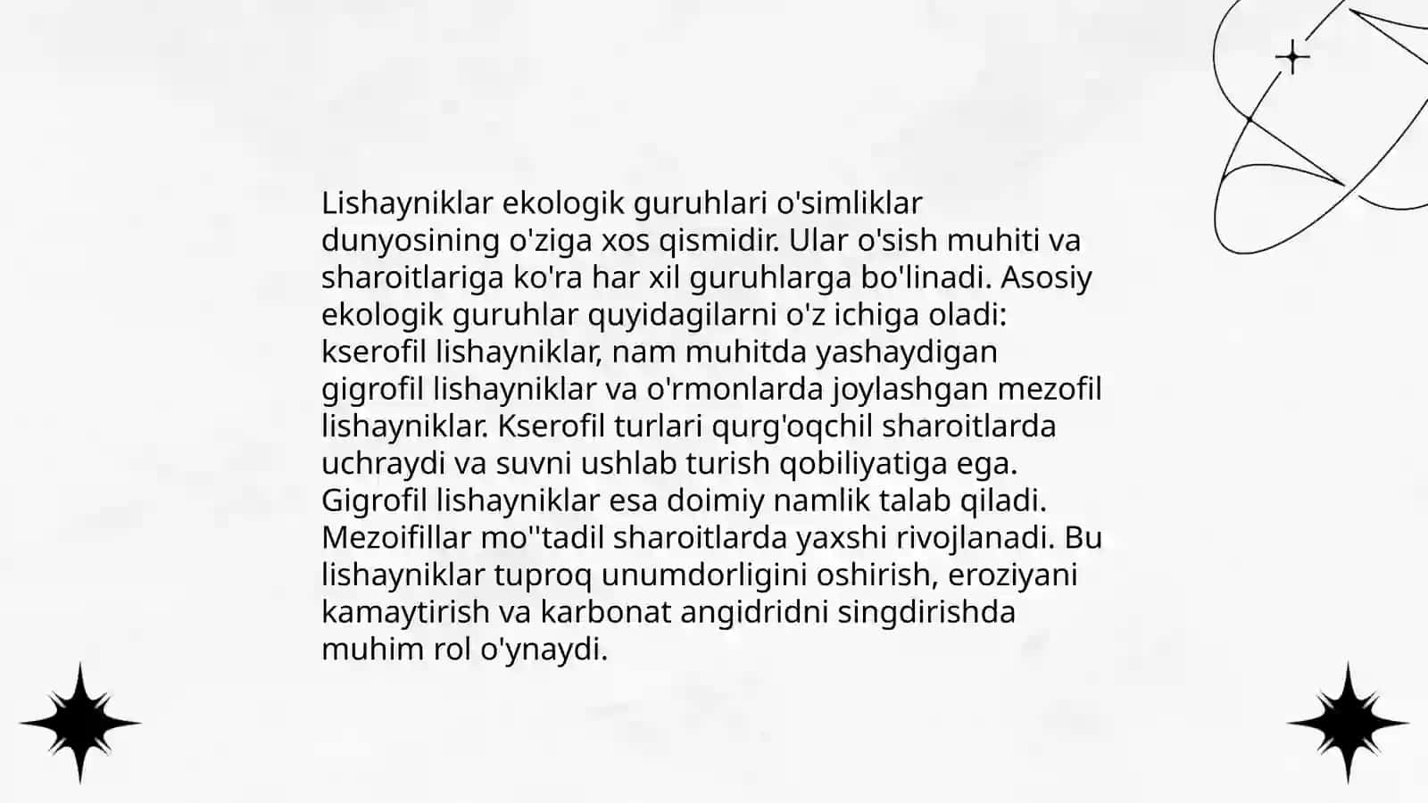 Lishayniklar bo‘limining umumiy xarakteristikasi 4