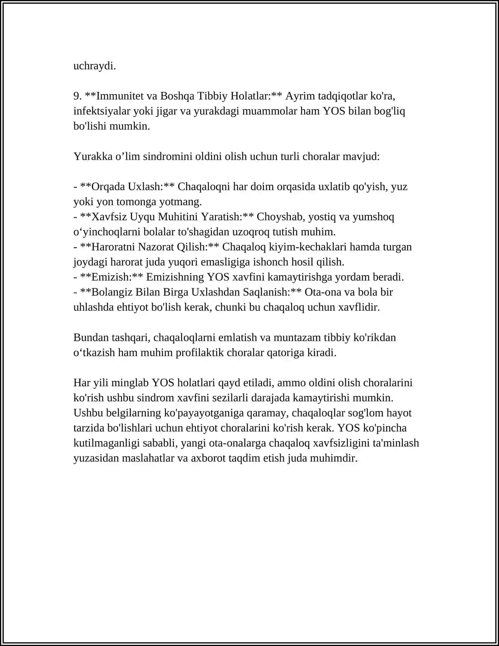 YURAKKA BOG'LIQ TO'SATDAN O'LIM SINDROMI 4
