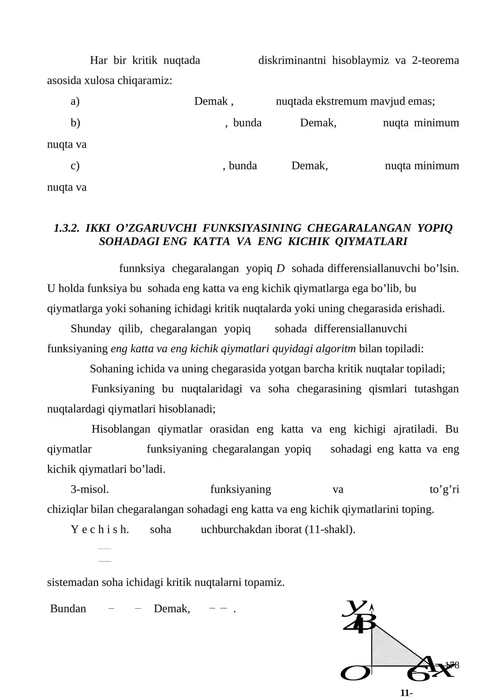 BIR NECHA O’ZGARUVCHI FUNKSIYASINI EKSTREMUMGA TEKSHIRISH 4