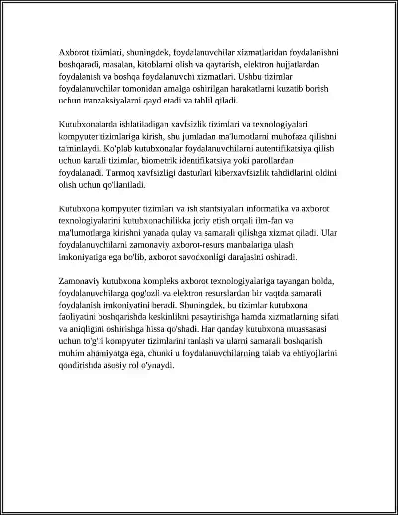 Kutubxona kompyuter tizimlari va ish stantsiyalari 4
