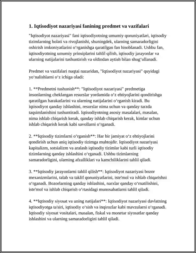 Iqtisodiyot Nazariyasi 4