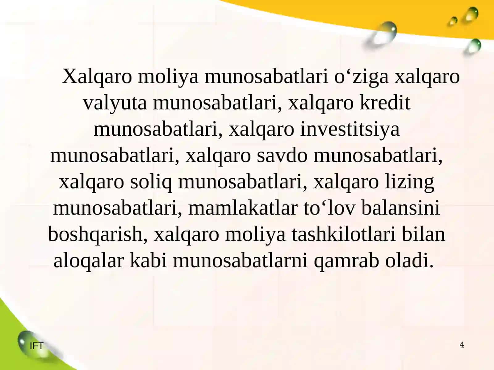 XALQARO BIZNESMOLIYASI 4