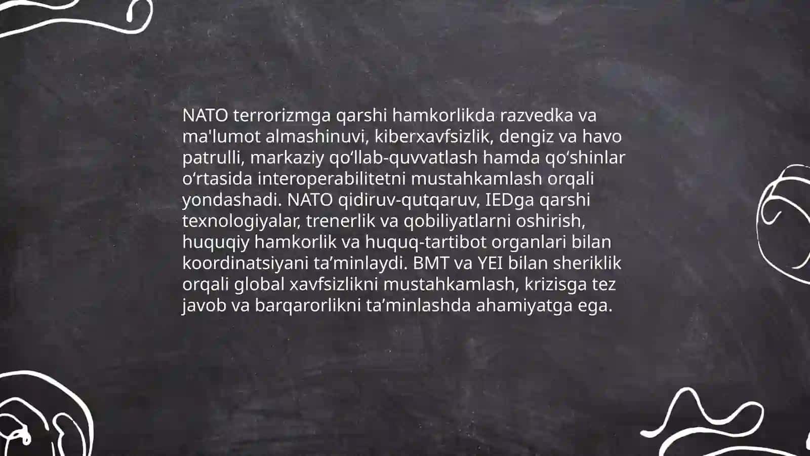 BMTning terrorizmga qarshi kurashdagi roli va uning ahamiyati 4