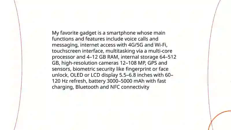 My favorite Gadget and how is it made? 4