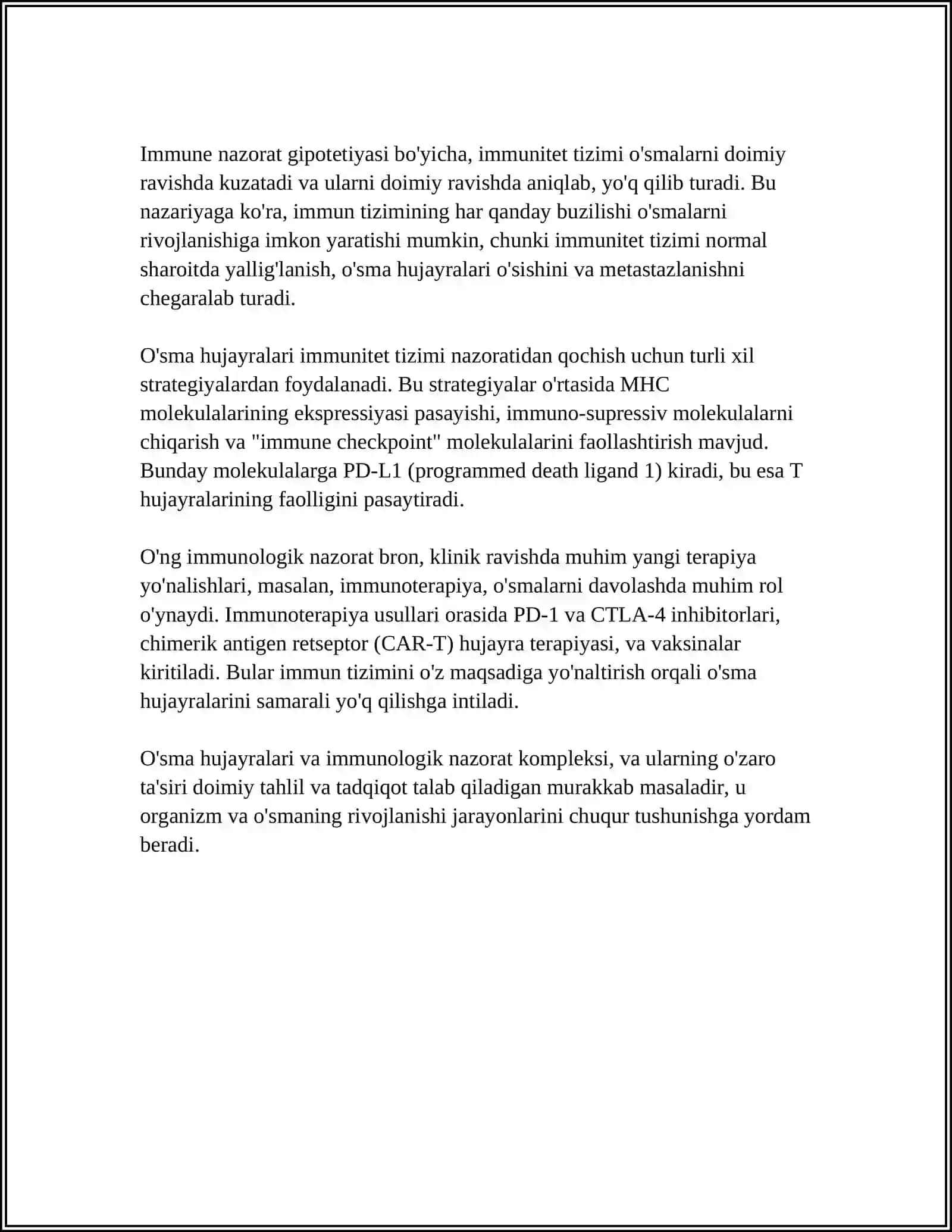 IMMUNOPATALOGIYA OSMA HUJAYRALARINING KELIB CHIQISHIDAGI AHAMIYATI 4