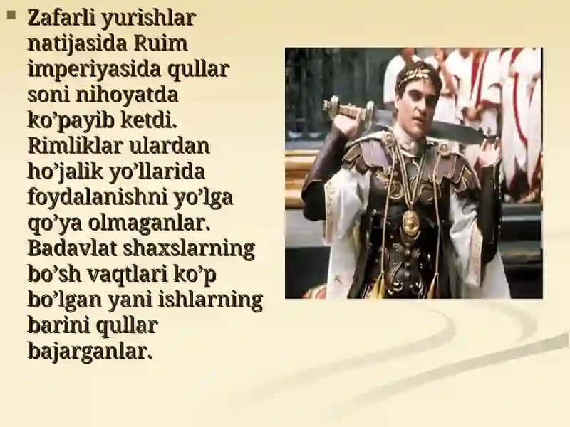 Qullar va gladiatorlar 4