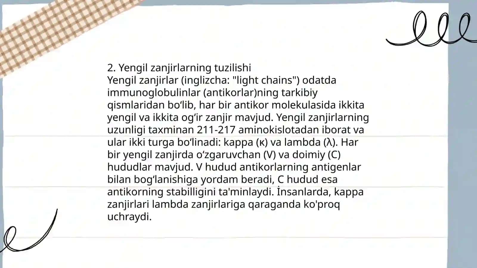 Immunoglobulin molekulasining tuzilishi 4