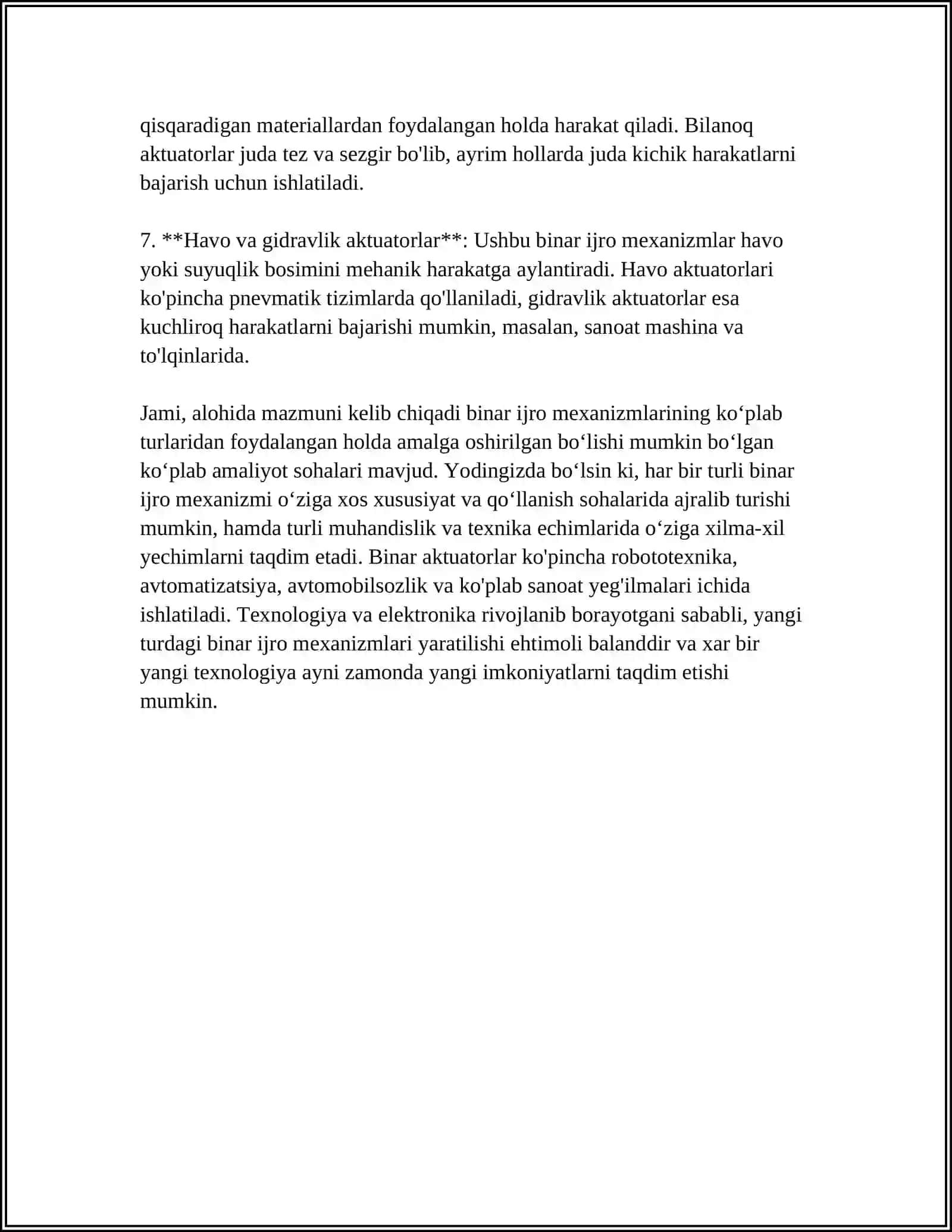 BINAR (IKKI POZITSIYALI) IJRO MEXANIZMLARI 4