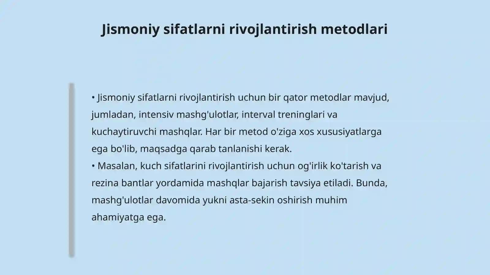 Jismoniy sifatlarni rivojlantirish metodikasi va integratsiyasi 4