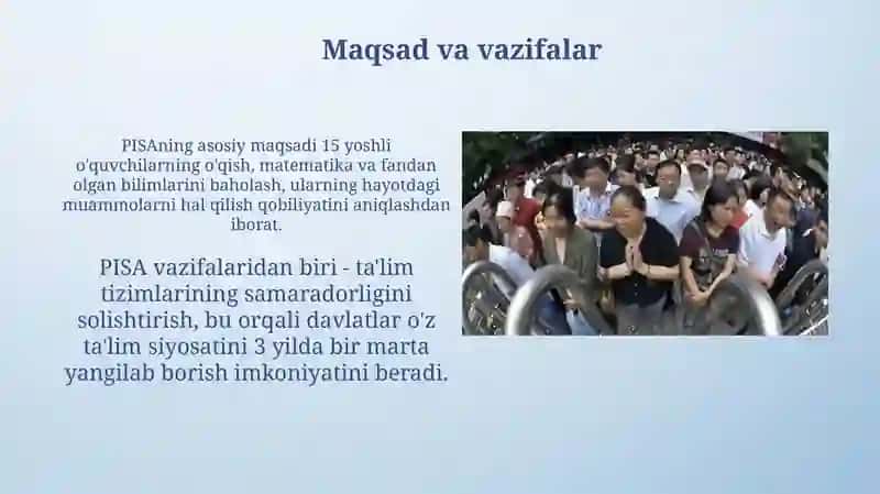 PISA xalqaro baholash dasturi 4