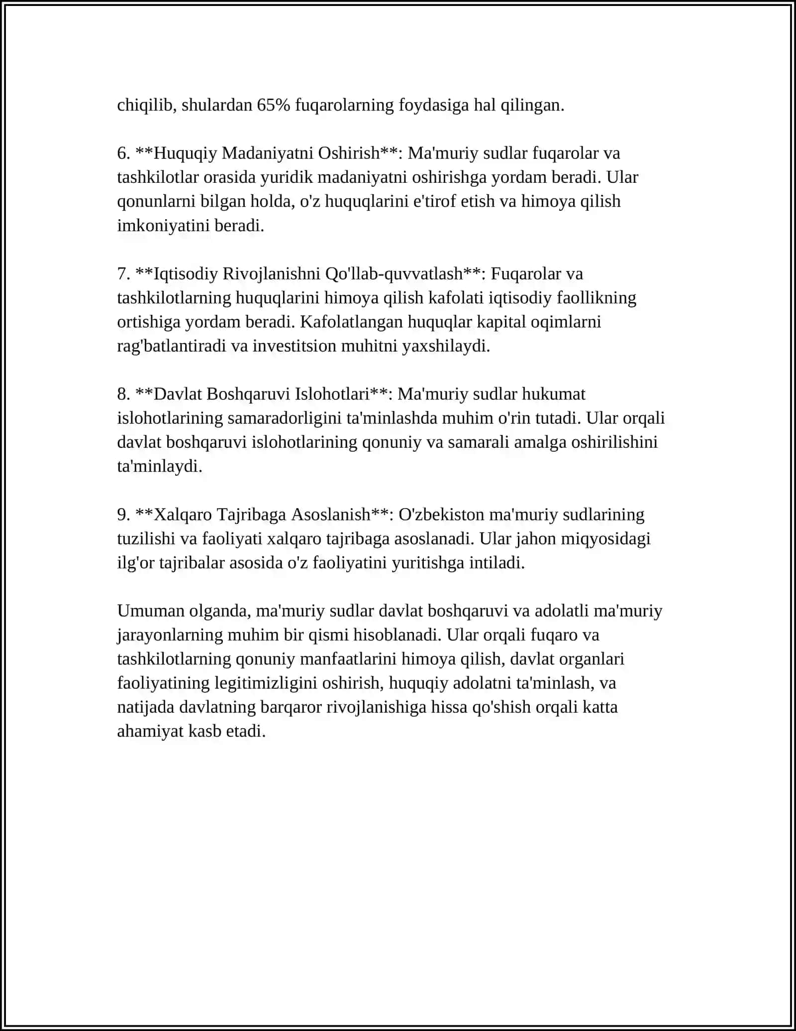 MA’MURIY YUSTITSIYA: ADOLATLI SUDLOVNI TA’MINLASH 4