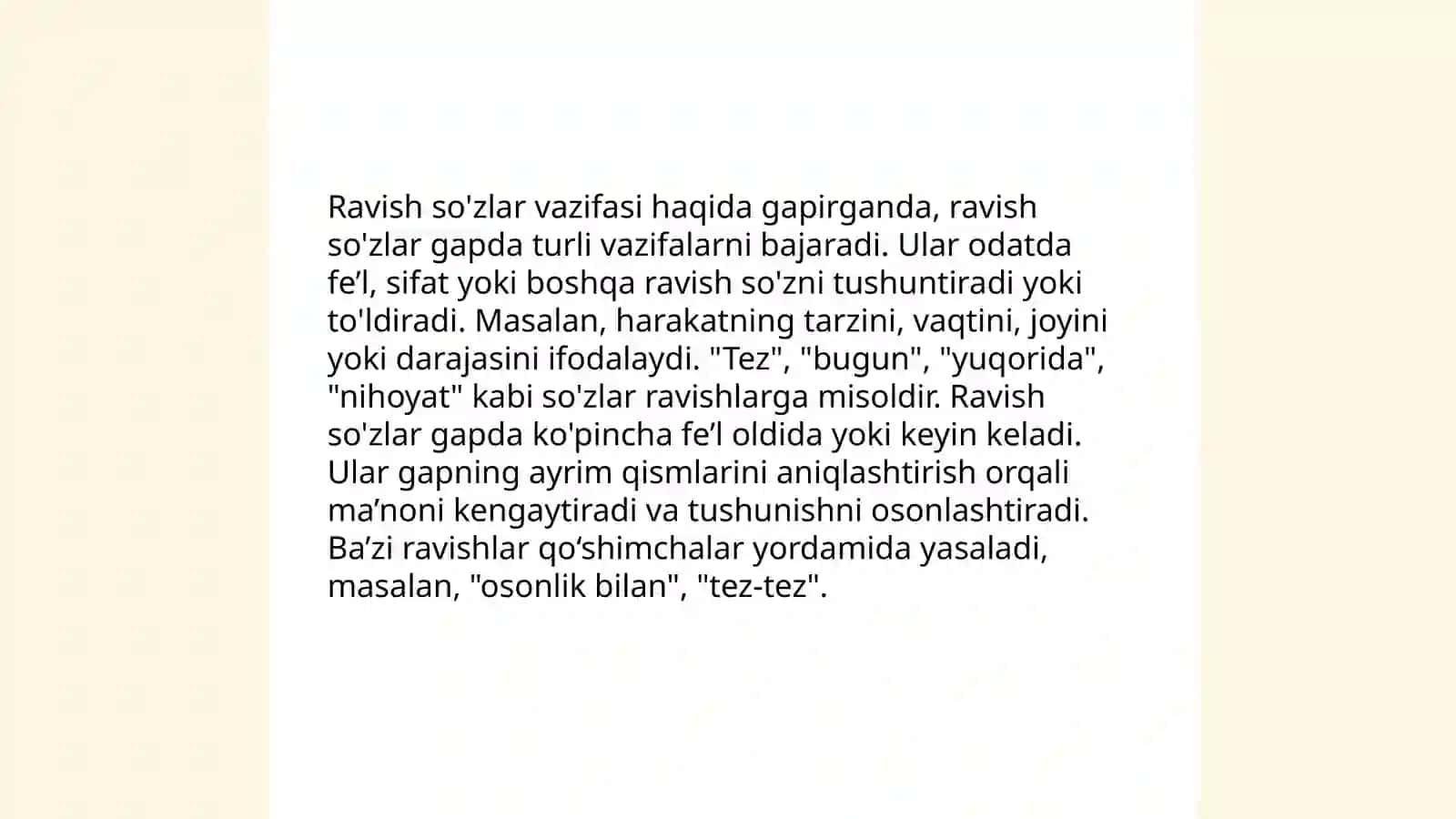 Ravish soʻz turkumi 4