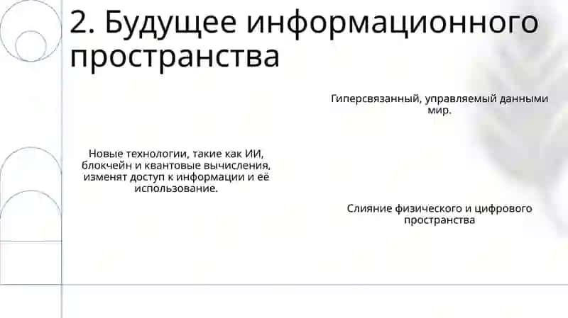 Информационные пространство 4