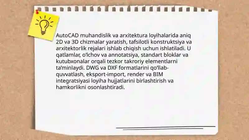 AutoCAD grafik tizimi 4