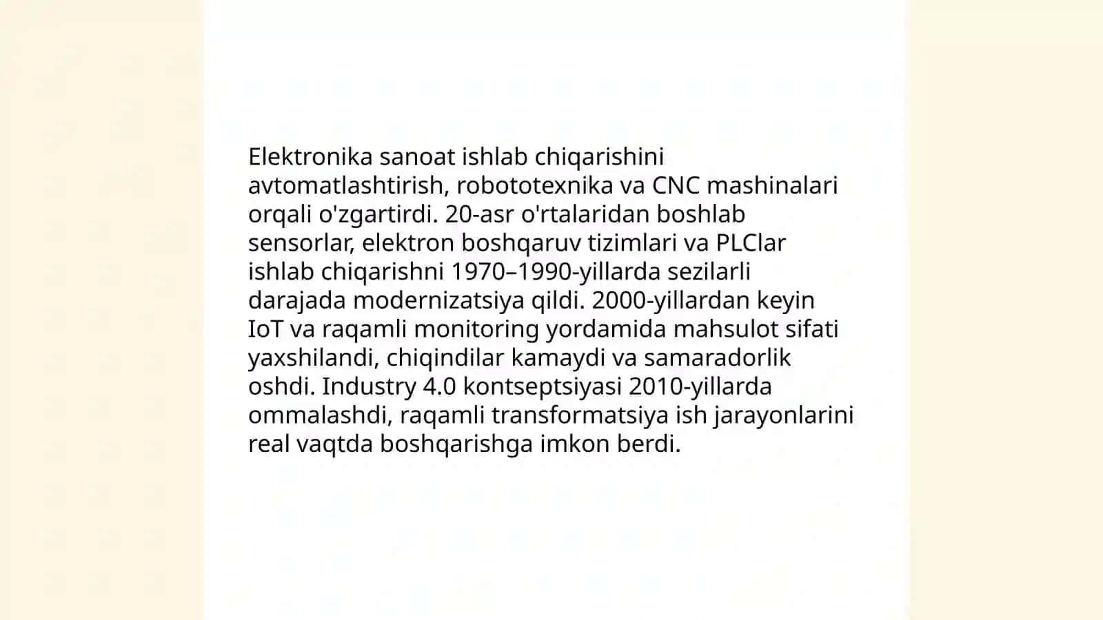 Elektronikaning iqtisodiyotdagi oʻrni 4