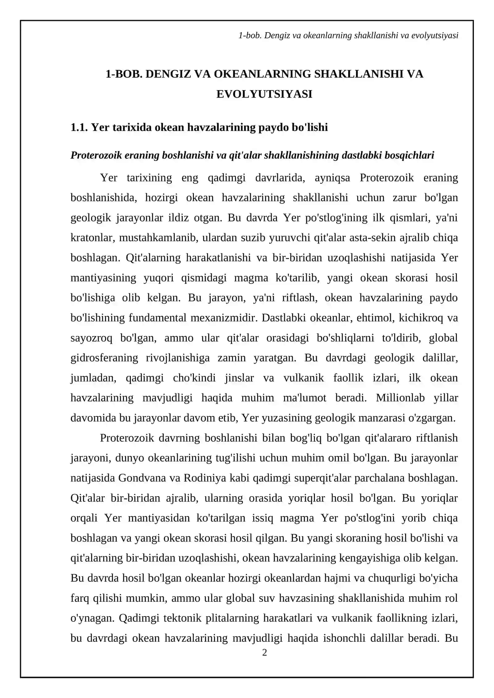 Dengiz va Okyenlarning geologik faoliyati 4