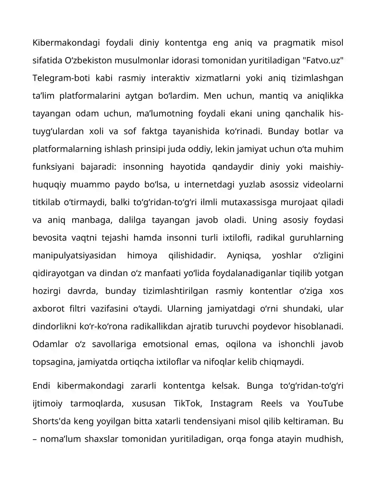 Kiber makonda din omili 4