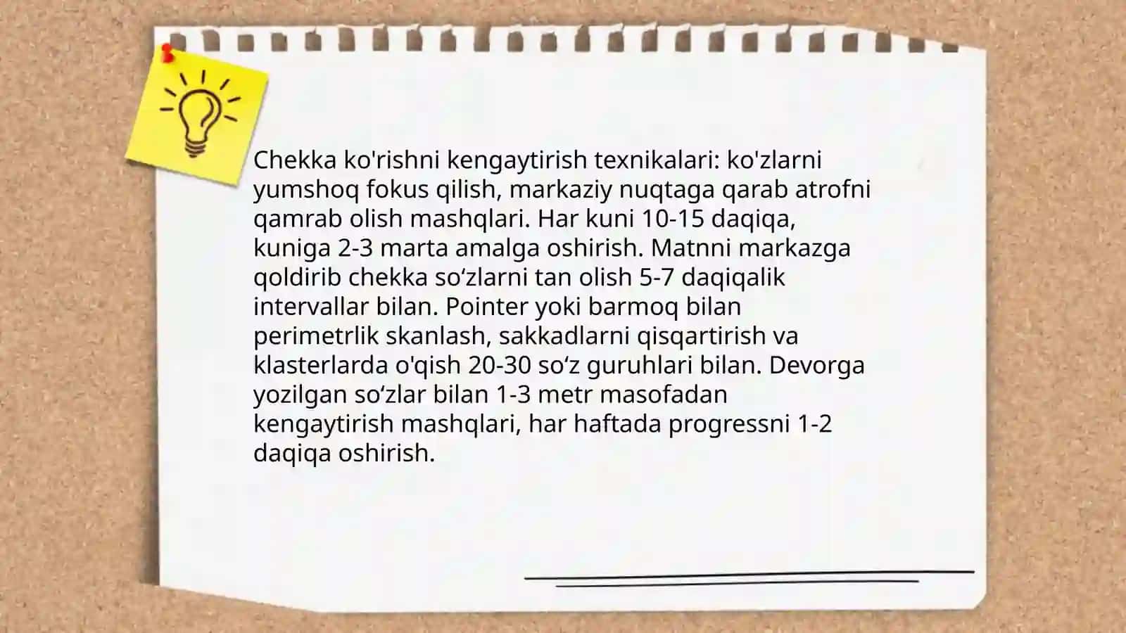 Tez o'qishga o'rgatish usullari 4