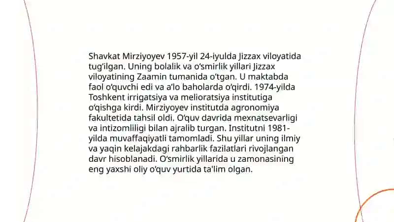Shavkat Miromonovich Mirziyoyev biografiyasi 4