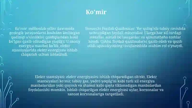 Foydali Qazilmalar 4