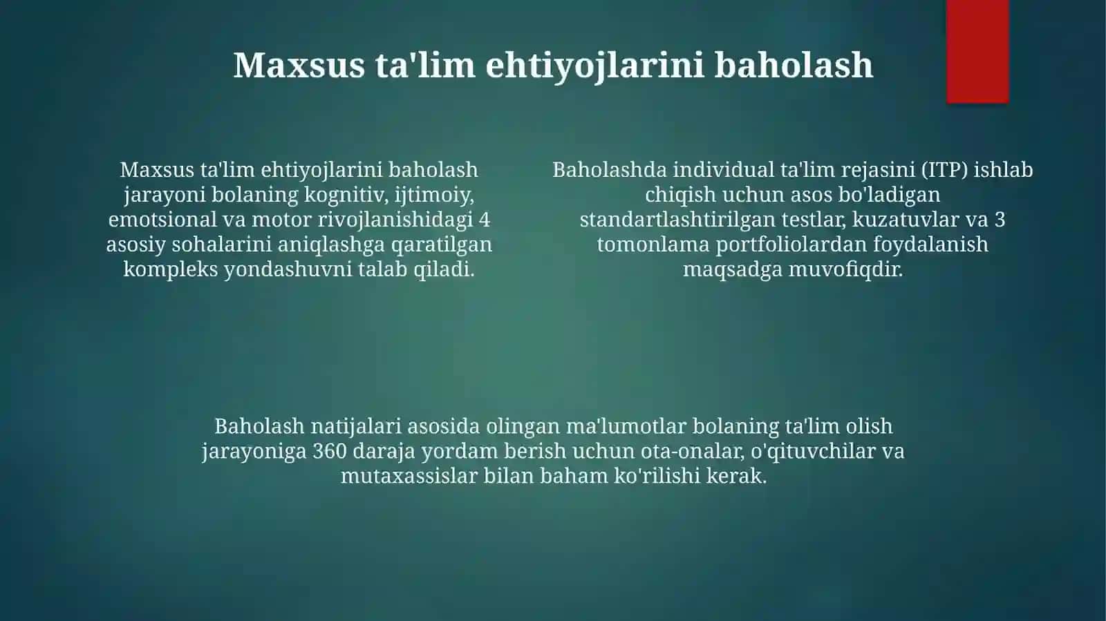 Alohida ta’lim ehtiyojlari bо‘lgan bolalar uchun о‘yin va mashqlarni tashkil etish 4