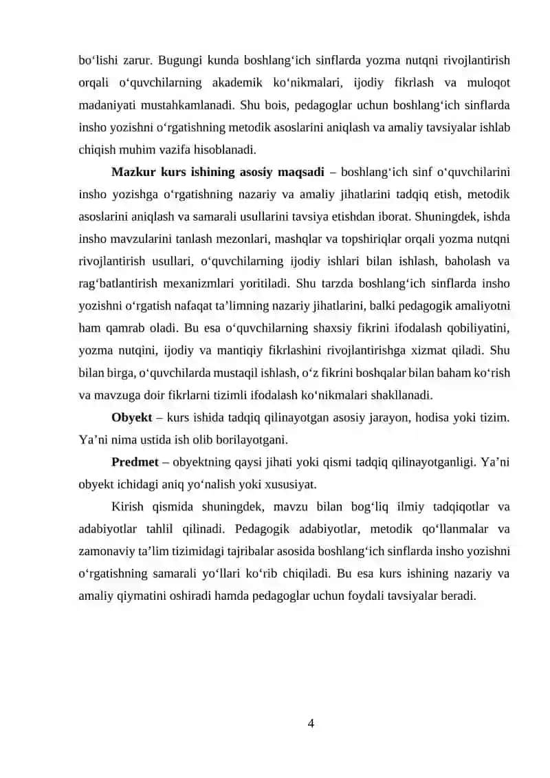 Boshlangʻich sinflarda insho yozishga oʻrgatish 4