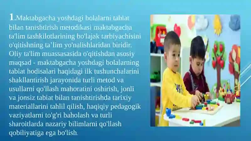 Maktabgacha turli yoshguruh bolalari uchun tabiat bilan tanishtirish metodikasi 4