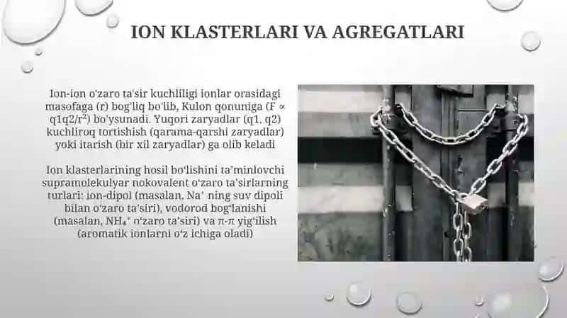 Supramolekulyar Nokovalent Bogʻlar Taʼsirlashuv Turlari 4