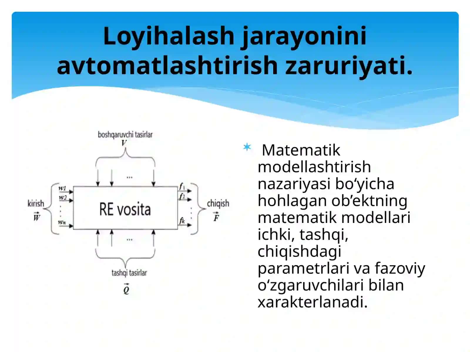 RADIOELEKTRON APPARATLARNILOYIHALASHDA MATEMATIK MODELLAR 4