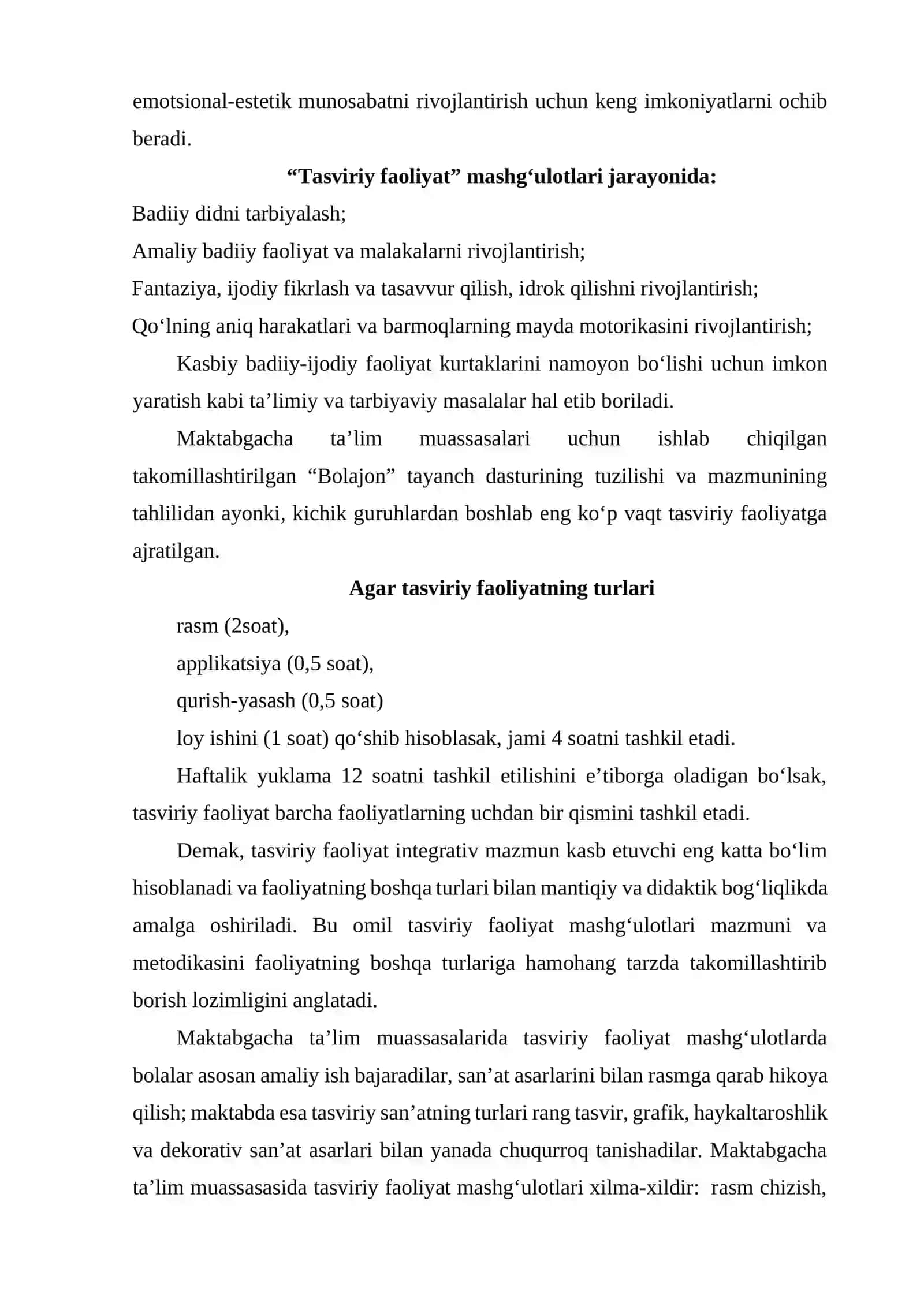 Maktabgacha yoshdagi bolalarni tasviriy qobiliyati va ijodkorligini rivojlantirish 4