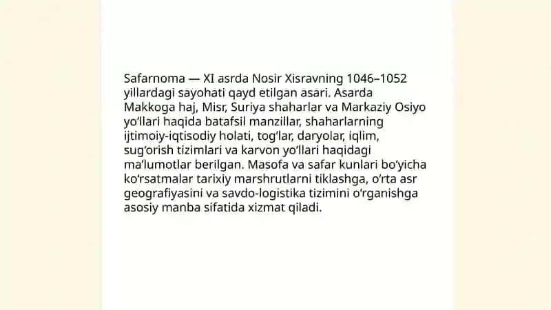 Nosir Xisravning geografik ilmiy merosi 4
