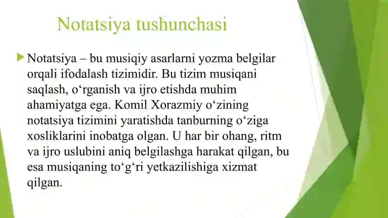 Komil Xorazmiy Tanbur Notatsiyasi 4