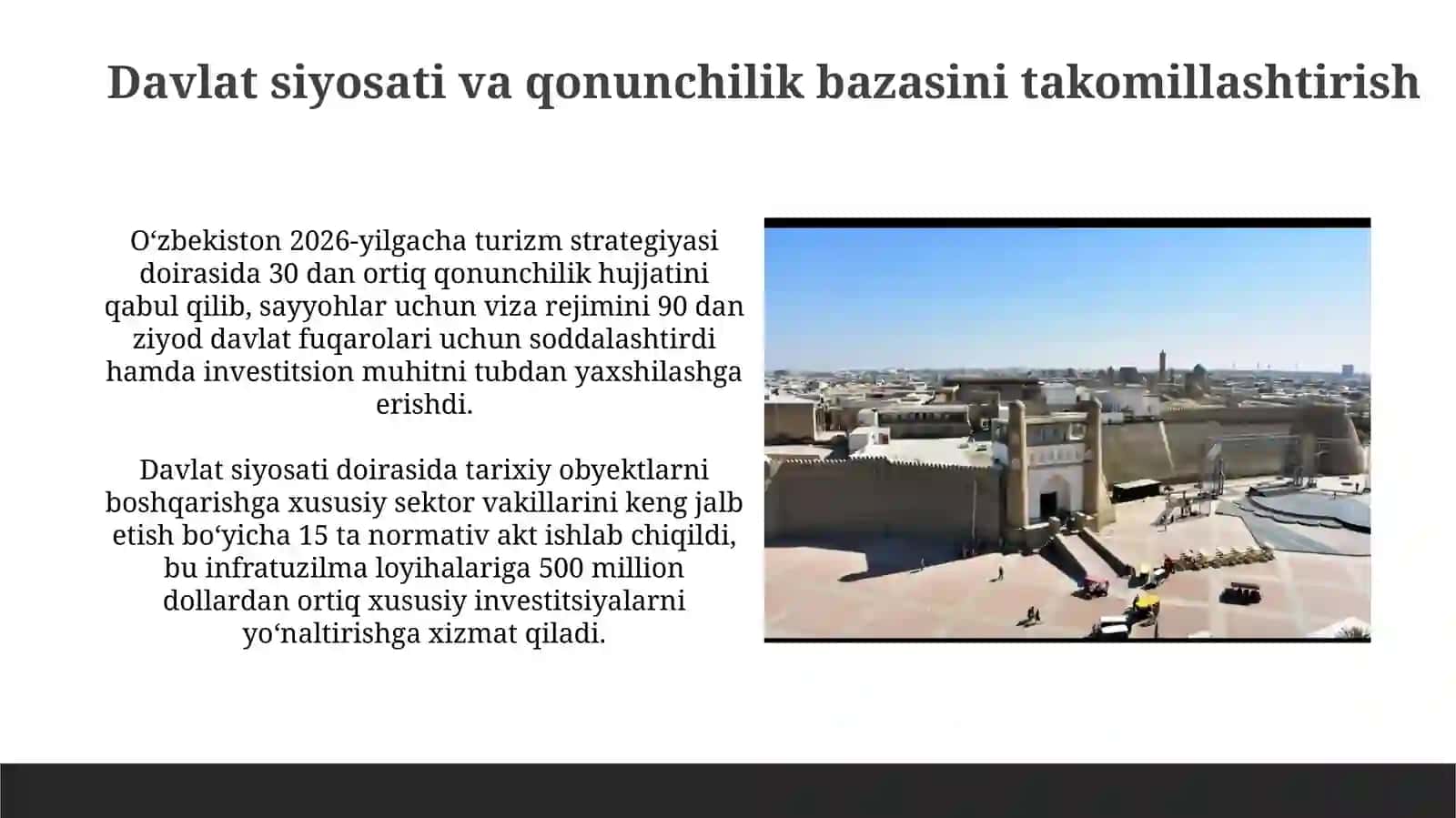 O‘zbekistonda tarixiy madaniy turizm sohasining rivojlanishi 4