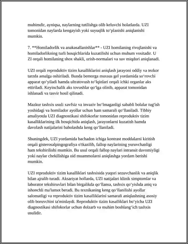 Reproduktiv tizim kasalliklarida ultratovush (UZI) diagnostikasi 4