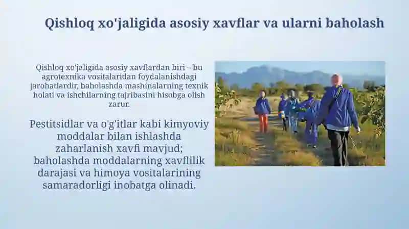 Qishloq xo'jaligida mehnat muhofazasi 4