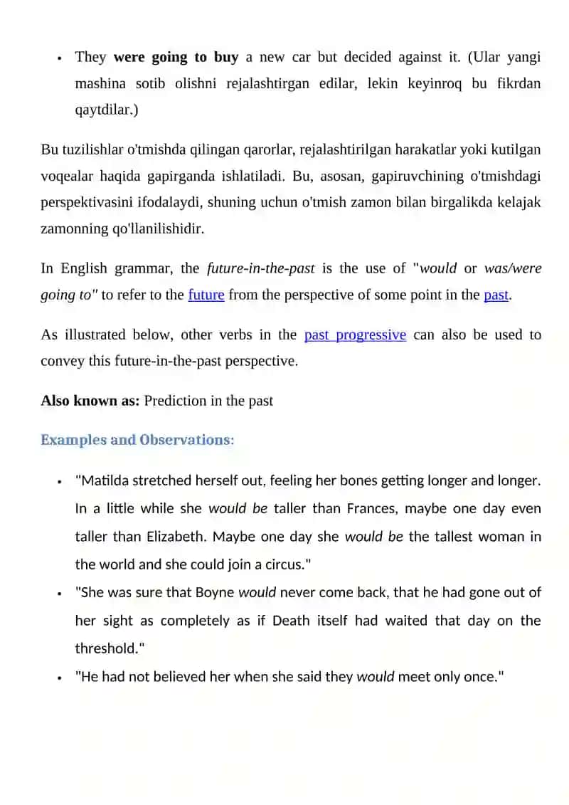 Past Future Tense 4