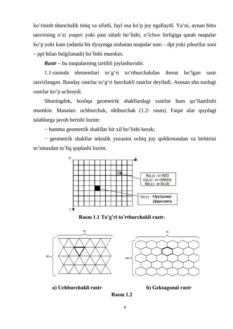 КOMPYUTER GRAFIKASI. 2 VA 3 O’LCHOVLI GRAFIKASINING AXAMIYATI 4