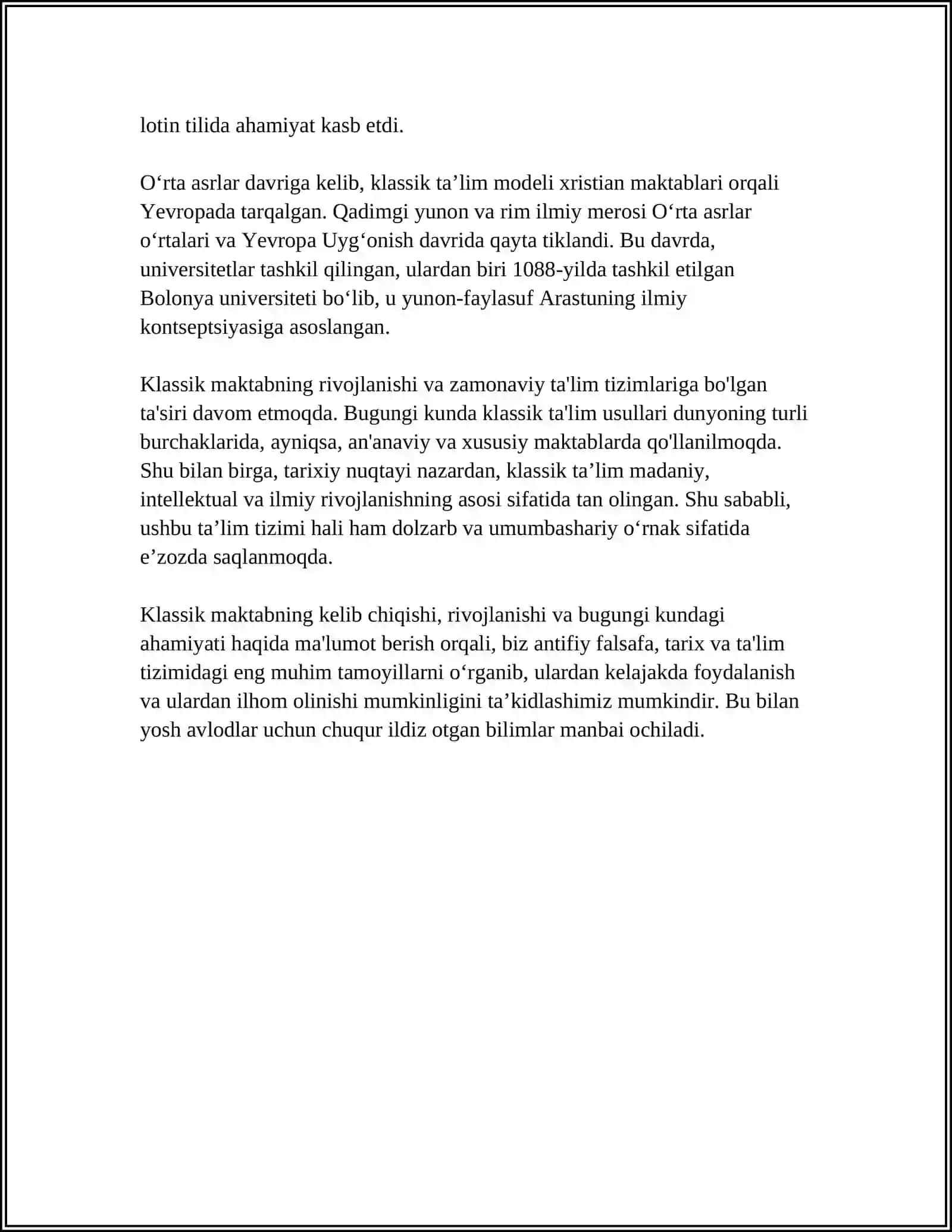 Klassik maktabning shakllanishi 4