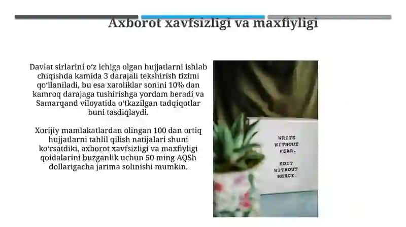 Rasmiy hujjatlar yozish kõnikmalarini rivojlantirish 4