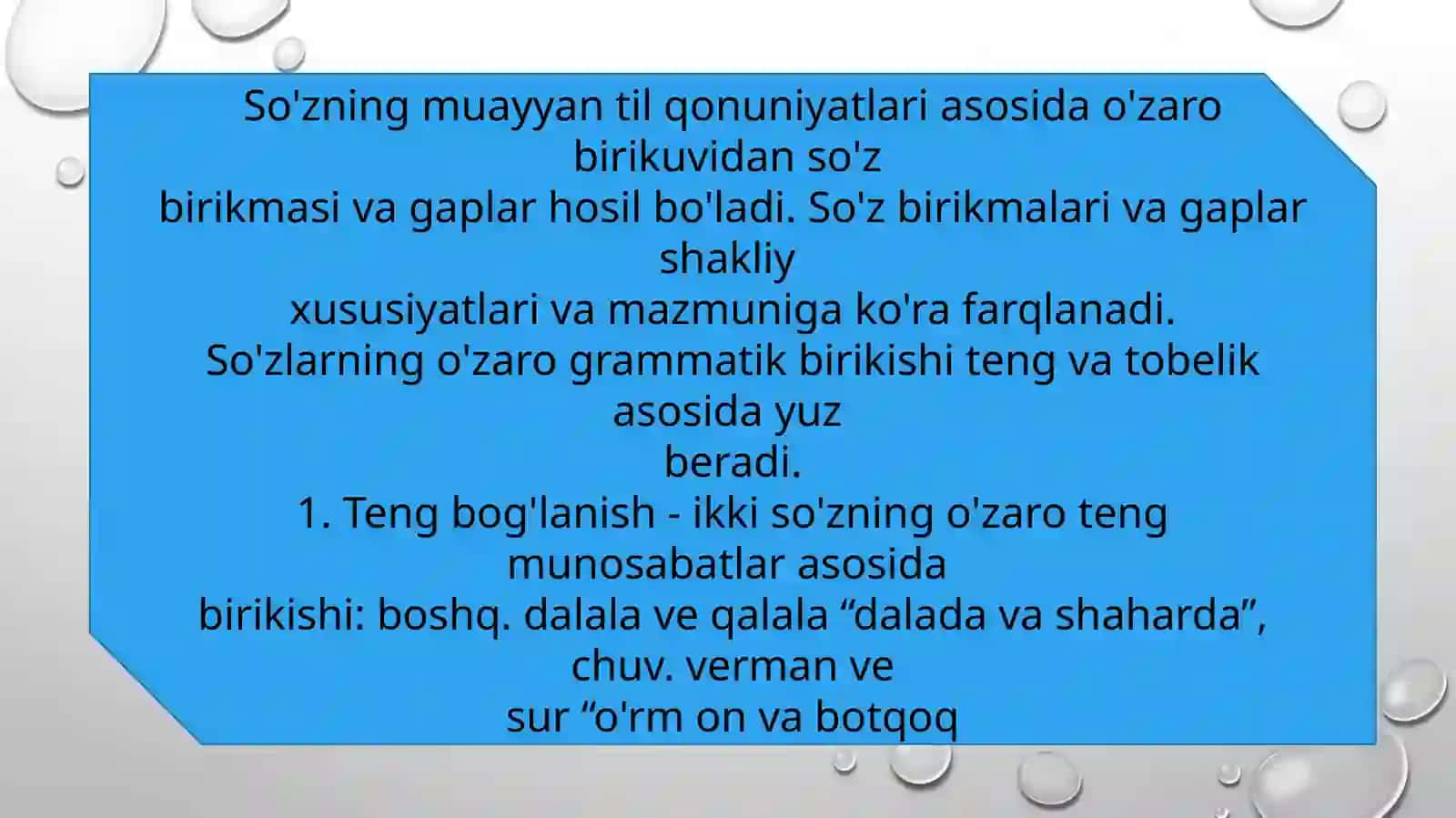 Manbalar tilidagi so’z birikmalari 4