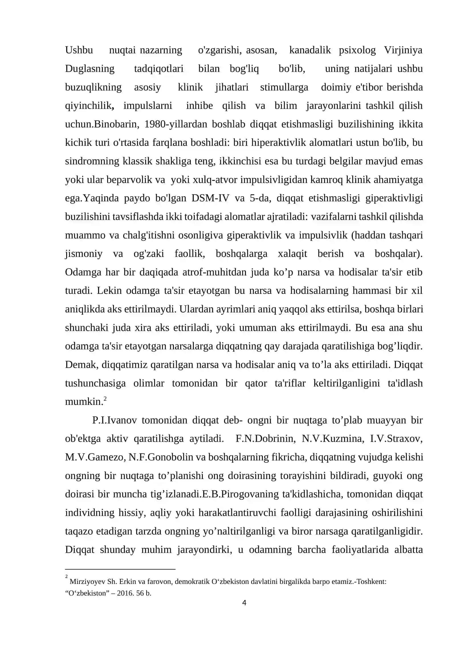 Diqqatning psixologik nazriyalari 4