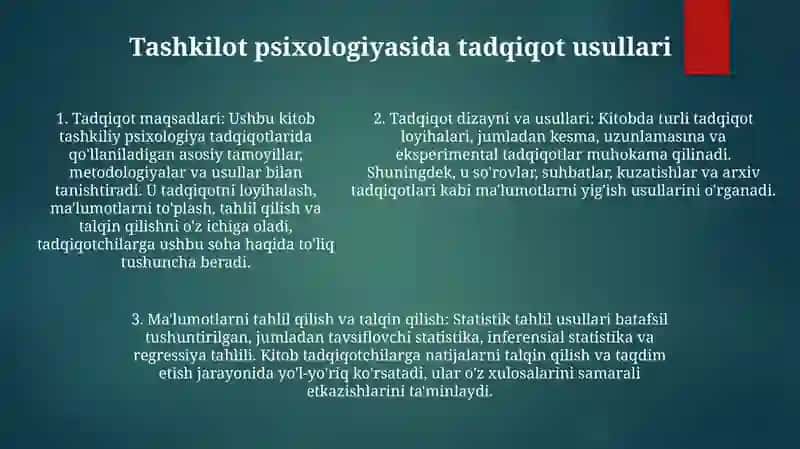 Tashkiliy Psixologiya Tadqiqot Obyekti Va Usullari 4