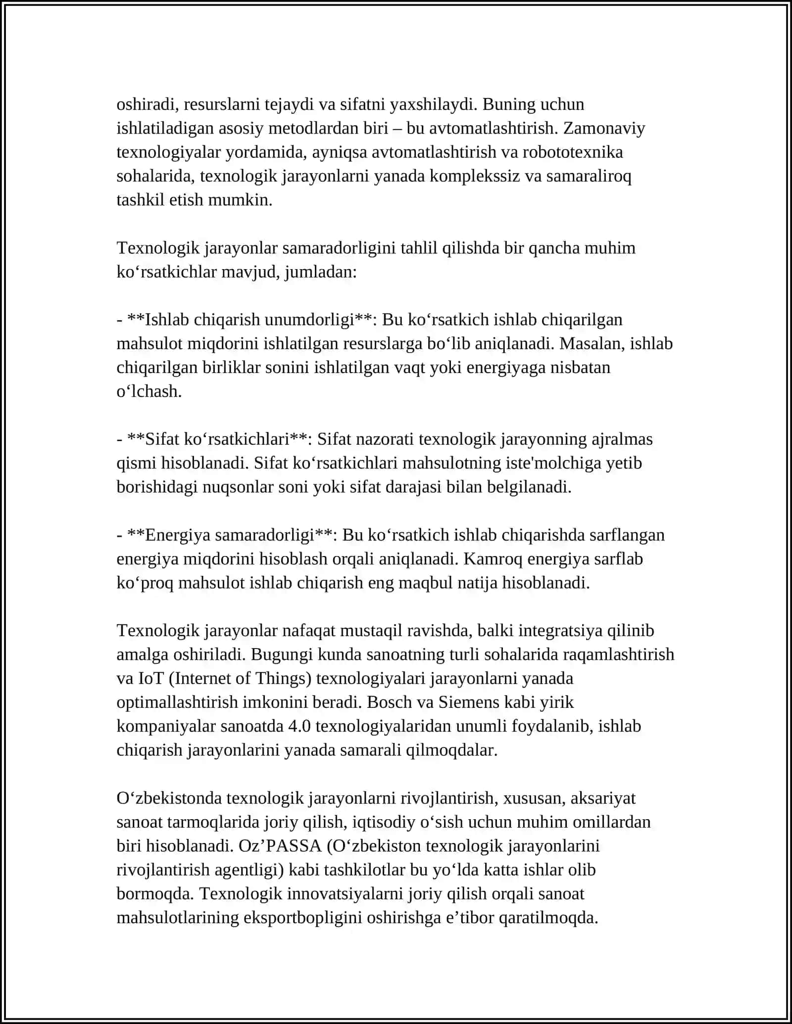 TEXNOLOGIK JAROYON VA UNING BOSQICHLARI 4