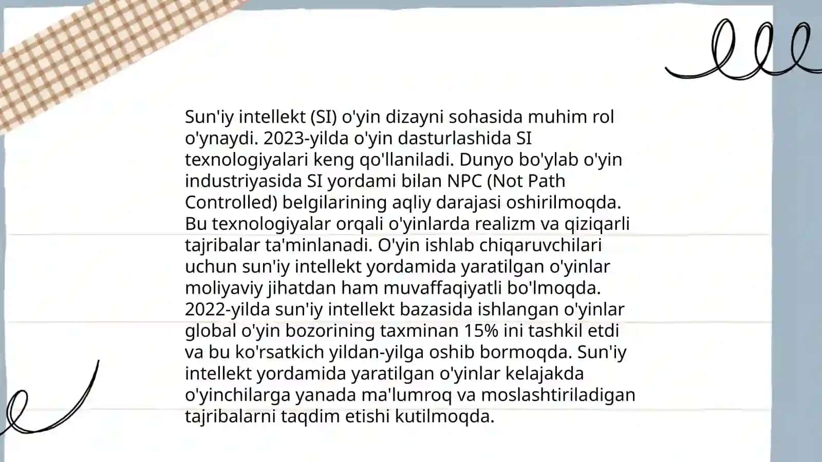 O'yin texnologiyasi va amalga oshirish mexanizmlari 4